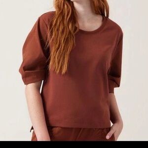 ATHLETA Harlow Hybrid Tee Size Large
